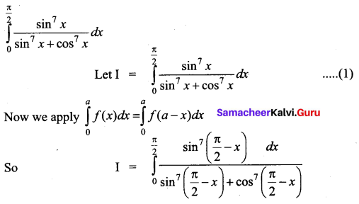 Samacheer Kalvi 12th Business Maths Solutions Chapter 2 Integral Calculus I Ex 2.9 Q4