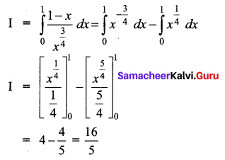 Samacheer Kalvi 12th Business Maths Solutions Chapter 2 Integral Calculus I Ex 2.9 Q6.1