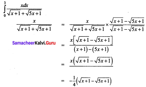 Samacheer Kalvi 12th Business Maths Solutions Chapter 2 Integral Calculus I Miscellaneous Problems Q10