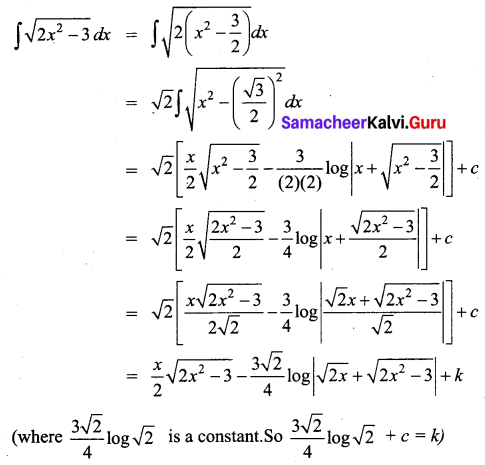 Samacheer Kalvi 12th Business Maths Solutions Chapter 2 Integral Calculus I Miscellaneous Problems Q4