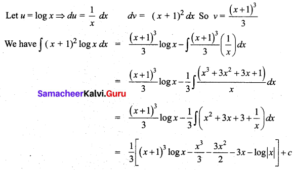 Samacheer Kalvi 12th Business Maths Solutions Chapter 2 Integral Calculus I Miscellaneous Problems Q6