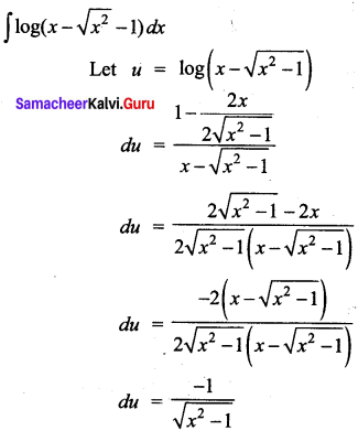 Samacheer Kalvi 12th Business Maths Solutions Chapter 2 Integral Calculus I Miscellaneous Problems Q7