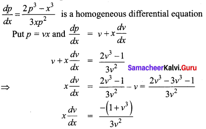 Samacheer Kalvi 12th Business Maths Solutions Chapter 4 Differential Equations Additional Problems III Q3