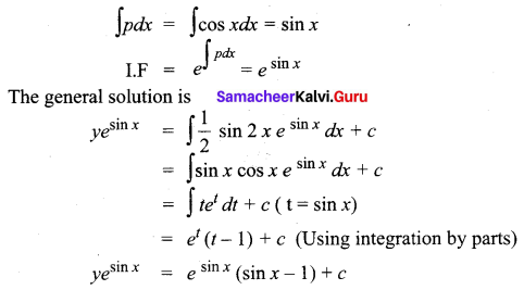 Samacheer Kalvi 12th Business Maths Solutions Chapter 4 Differential Equations Additional Problems III Q5