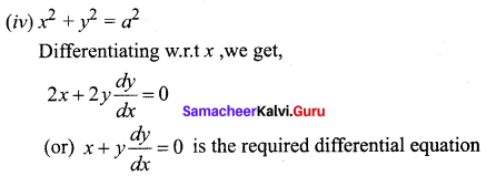 Samacheer Kalvi 12th Business Maths Solutions Chapter 4 Differential Equations Ex 4.1 Q2.2