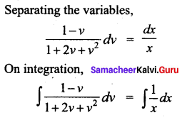 Samacheer Kalvi 12th Business Maths Solutions Chapter 4 Differential Equations Ex 4.3 Q2.1