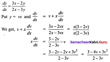Samacheer Kalvi 12th Business Maths Solutions Chapter 4 Differential Equations Ex 4.3 Q4