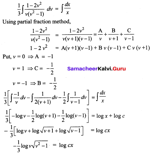 Samacheer Kalvi 12th Business Maths Solutions Chapter 4 Differential Equations Ex 4.3 Q6.1