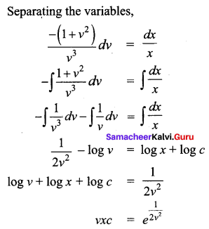 Samacheer Kalvi 12th Business Maths Solutions Chapter 4 Differential Equations Ex 4.3 Q7.1