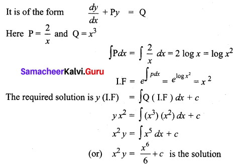 Samacheer Kalvi 12th Business Maths Solutions Chapter 4 Differential Equations Ex 4.4 Q3