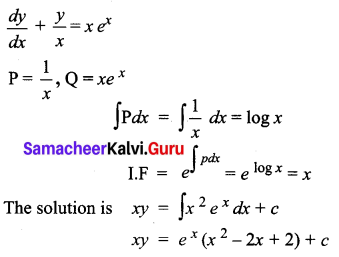 Samacheer Kalvi 12th Business Maths Solutions Chapter 4 Differential Equations Ex 4.4 Q8