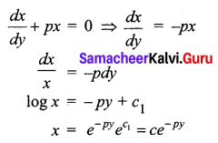 Samacheer Kalvi 12th Business Maths Solutions Chapter 4 Differential Equations Ex 4.6 Q11