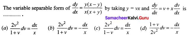 Samacheer Kalvi 12th Business Maths Solutions Chapter 4 Differential Equations Ex 4.6 Q23