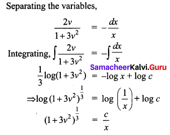 Samacheer Kalvi 12th Business Maths Solutions Chapter 4 Differential Equations Miscellaneous Problems Q4.1
