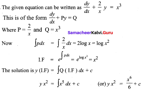 Samacheer Kalvi 12th Business Maths Solutions Chapter 4 Differential Equations Miscellaneous Problems Q5