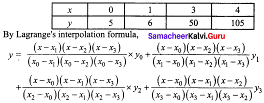 Samacheer Kalvi 12th Business Maths Solutions Chapter 5 Numerical Methods Additional Problems III Q1