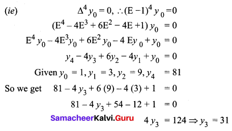 Samacheer Kalvi 12th Business Maths Solutions Chapter 5 Numerical Methods Ex 5.1 Q6.1