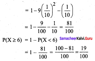 Samacheer Kalvi 12th Business Maths Solutions Chapter 6 Random Variable and Mathematical Expectation Ex 6.1 13