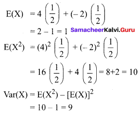 Samacheer Kalvi 12th Business Maths Solutions Chapter 6 Random Variable and Mathematical Expectation Ex 6.2 Q14.1