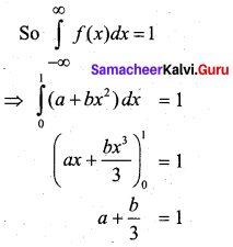 Samacheer Kalvi 12th Business Maths Solutions Chapter 6 Random Variable and Mathematical Expectation Miscellaneous Problems Q5.1