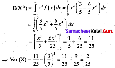 Samacheer Kalvi 12th Business Maths Solutions Chapter 6 Random Variable and Mathematical Expectation Miscellaneous Problems Q5.4