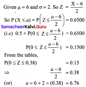 Samacheer Kalvi 12th Business Maths Solutions Chapter 7 Probability Distributions Additional Problems III Q7