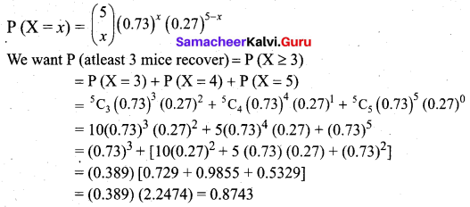 Samacheer Kalvi 12th Business Maths Solutions Chapter 7 Probability Distributions Ex 7.1 Q19