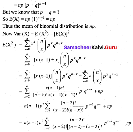 Samacheer Kalvi 12th Business Maths Solutions Chapter 7 Probability Distributions Ex 7.1 Q3.1