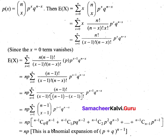 Samacheer Kalvi 12th Business Maths Solutions Chapter 7 Probability Distributions Ex 7.1 Q3