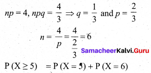 Samacheer Kalvi 12th Business Maths Solutions Chapter 7 Probability Distributions Ex 7.4 Q10