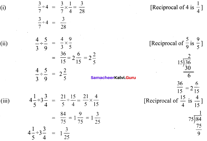 Samacheer Kalvi 6th Maths Solutions Term 3 Chapter 1 Fractions Ex 1.1 14