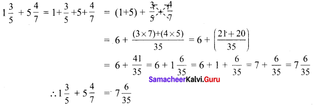 Samacheer Kalvi 6th Maths Solutions Term 3 Chapter 1 Fractions Ex 1.1 3