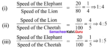 Samacheer Kalvi 6th Maths Term 1 Chapter 3 Ratio and Proportion Ex 3.5 Q1