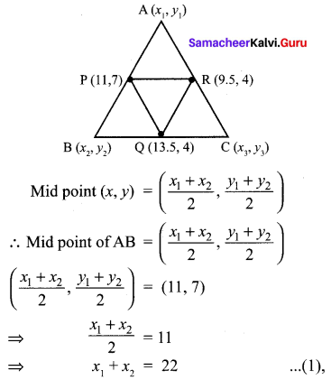 Samacheer Kalvi 10th Maths Chapter 5 Coordinate Geometry Ex 5.1 22