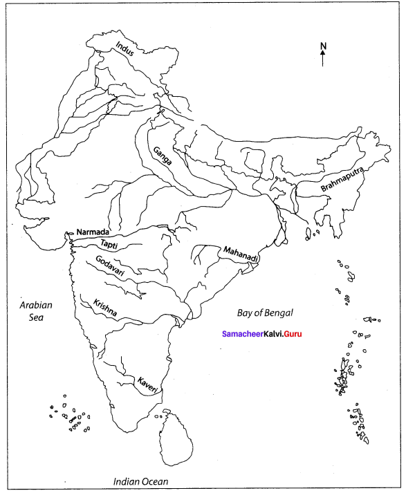 Samacheer Kalvi 10th Social Science Geography Solutions Chapter 1 India Location, Relief and Drainage 68