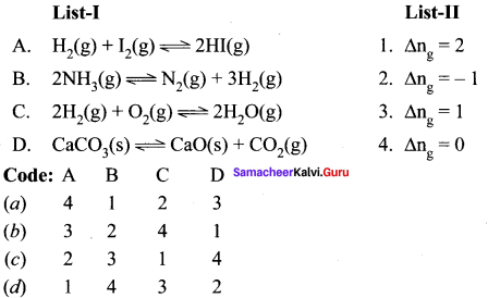 Samacheer Kalvi 11th Chemistry Solutions Chapter 8 Physical and Chemical Equilibrium-27