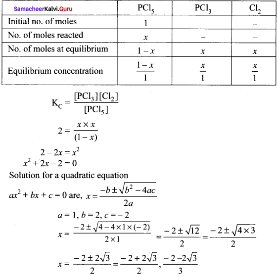 Samacheer Kalvi 11th Chemistry Solutions Chapter 8 Physical and Chemical Equilibrium-4