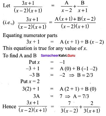 Samacheer Kalvi 11th Maths Solutions Chapter 2 Basic Algebra Ex 2.9 4