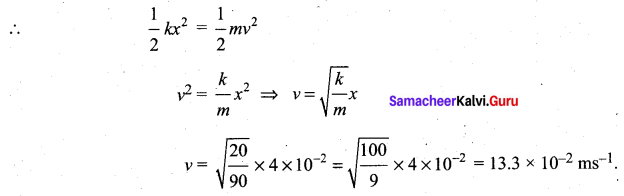 Samacheer Kalvi 11th Physics Solutions Chapter 4 Work, Energy and Power 90