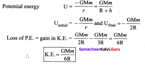 Samacheer Kalvi 11th Physics Solutions Chapter 6 Gravitation 10