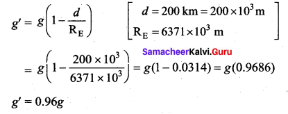 Samacheer Kalvi 11th Physics Solutions Chapter 6 Gravitation 1390
