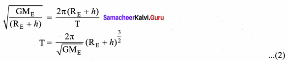 Samacheer Kalvi 11th Physics Solutions Chapter 6 Gravitation 94