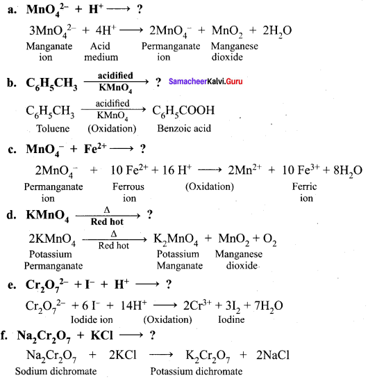 Samacheer Kalvi 12th Chemistry Solutions Chapter 4 Transition and Inner Transition Elements-7