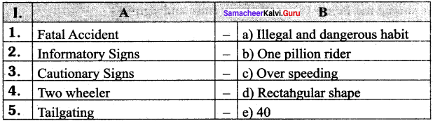 Samacheer Kalvi 8th Social Science Civics Solutions Term 2 Chapter 3 Road Safety Rules and Regulations 6
