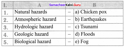 Samacheer Kalvi 8th Social Science Geography Solutions Term 2 Chapter 2 Hazards 6