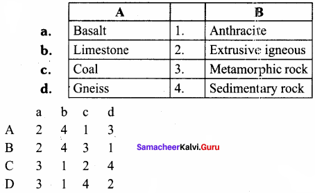 Samacheer Kalvi 8th Social Science Geography Term 1 Solutions Chapter 1 Rock and Soil 2