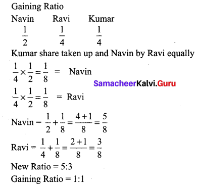 Samacheer Kalvi 12th Accountancy Solutions Chapter 6 Retirement and Death of a Partner 15