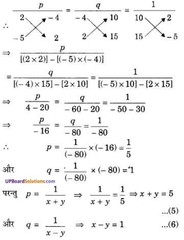 UP Board Solutions for Class 10 Maths Chapter 3 Pairs of Linear Equations in Two Variables img 83